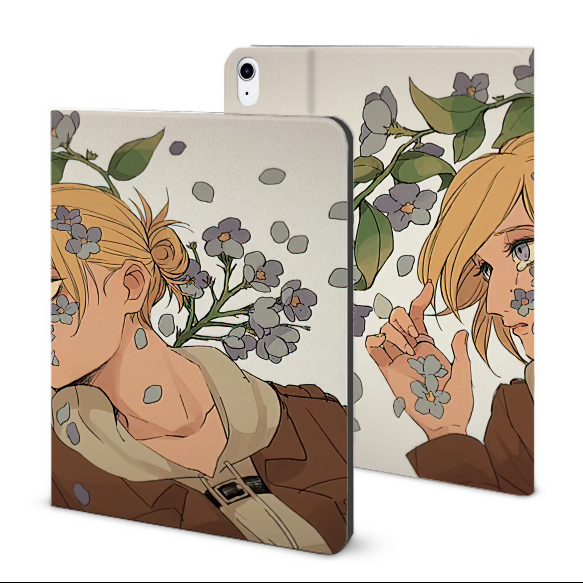 （画像用） 進撃の巨人 Attack on Titan IPad ケース ブック型 PUレザー TPU 耐衝撃 軽量 薄型 ペン収納なし 全面保護 IPad 各モデル対応